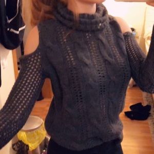 american eagle cold shoulder sweater